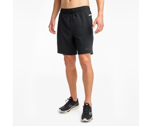 Tenis Saucony Rerun 8" 2-1 Short Hombre Pantalones cortos Ropa Negras México MX-147-AR